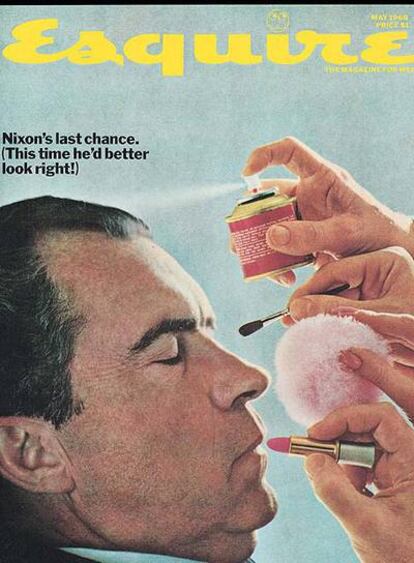 Nixon en una portada de <i>Esquire. </i>