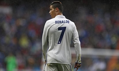 Cristiano Ronaldo, en un partido con el Madrid.