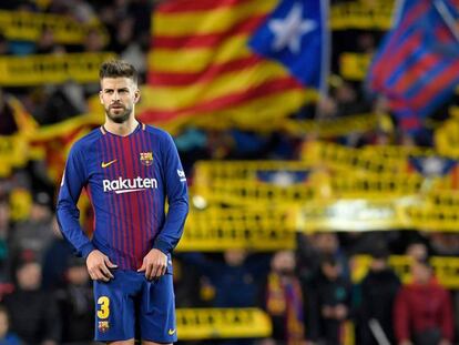 Piqué, durante un partido de Copa.