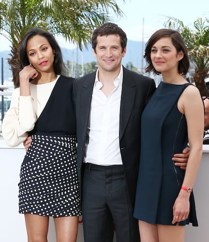 Zoe Saldana, Guillaume Canet y Marion Cotillard.