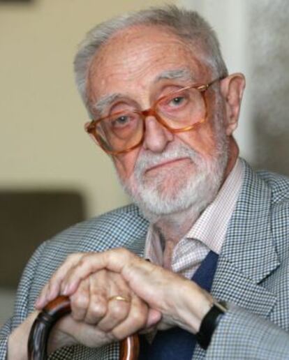 José Luis Sampedro, en el Círculo de Bellas Artes de Madrid en 2006.