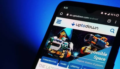 Tienda de aplicaciones UptoDown en Android.