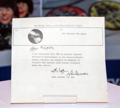 La carta de John Lennon. 