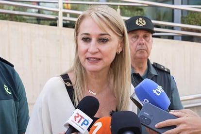Mariola Guevara, delegada del Gobierno en la Región de Murcia, este domingo.