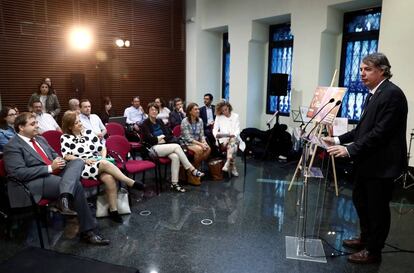 Vicente Fernández el pasado lunes en la presentación del Sello Solidario. Agenda 2030. 
 