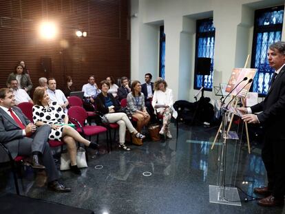 Vicente Fernández el pasado lunes en la presentación del Sello Solidario. Agenda 2030. 
 