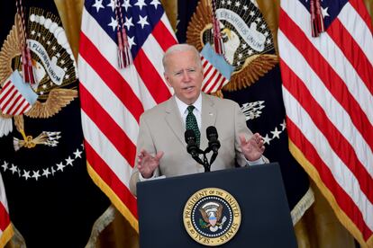 O presidente Joe Biden no dia 6 de agosto, na Casa Branca.