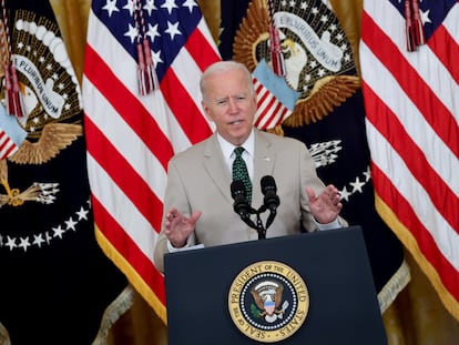 El presidente Joe Biden, el 6 de agosto en la Casa Blanca.