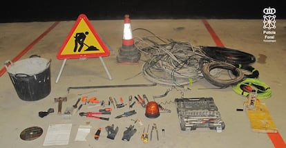 Detenidos por robar cable de cobre haciéndose pasar por trabajadores de electricidad en Navarra