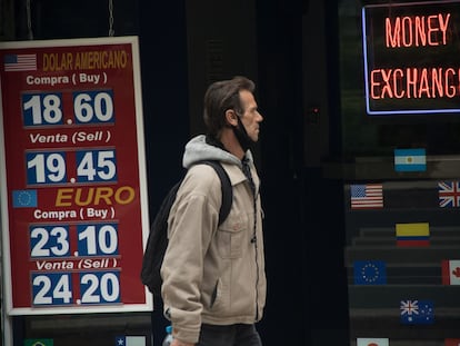 Cotización del dólar a menos de 20 pesos en las casas de cambio de Ciudad de México, el pasado 10 de diciembre.