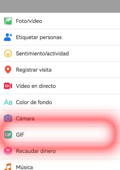 GIF en Facebook