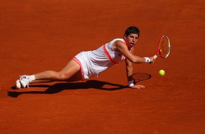 Carla Suárez, ante Stosur