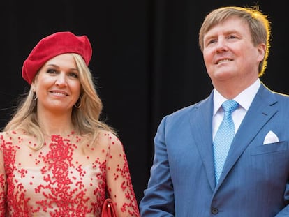 Guillermo y Máxima de Holanda, en abril de 2018.