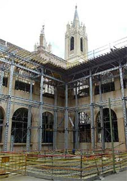 Obras de ampliación del Museo del Prado en el claustro de los Jerónimos. 

/ ULY MARTÍN