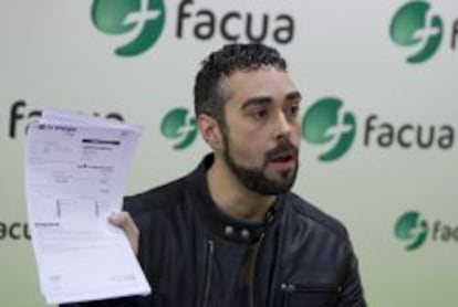 El portavoz de Facua-Consumidores en Acci&oacute;n, Rub&eacute;n S&aacute;nchez. 