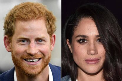 O príncipe Henry, da Inglaterra, e Meghan Markle.