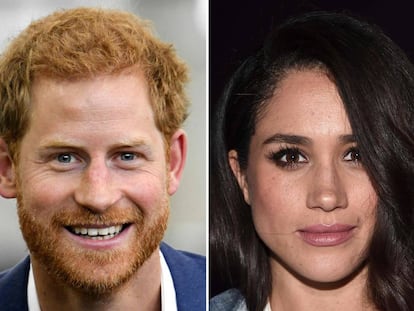 O príncipe Henry, da Inglaterra, e Meghan Markle.