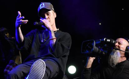 Justin Bieber durante su actuación en un festival en Atlanta (Georgia, EE UU) en 2015.