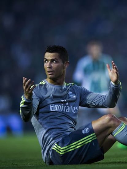 Cristiano, en el partido ante el Betis.