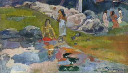 'Femmes au bord de la rivière' de Paul Gauguin (1892).