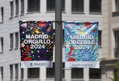 Los carteles de este año del Orgullo oficial de Madrid.