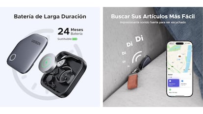 This suitcase locator is compatible with Apple devices and has a battery of up to 24 months.