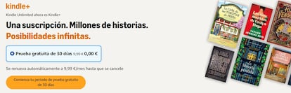 Kindle+gratis durante un mes
