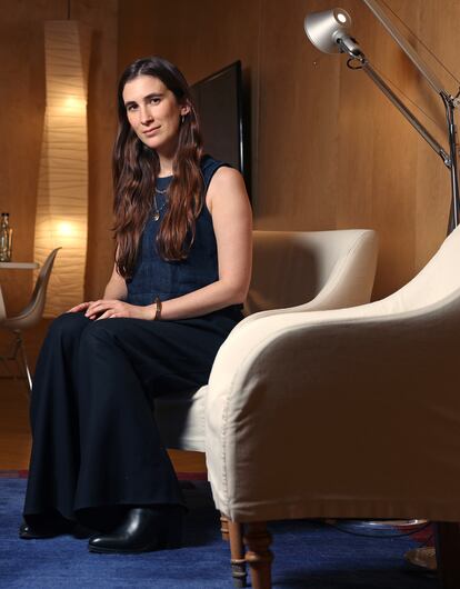 Katherine Rundell, en un hotel de Madrid, el pasado 13 de junio. 