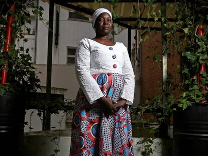 Una de las protagonistas de 'Lucha de gigantes', Mariam Aboubacar, en Madrid.