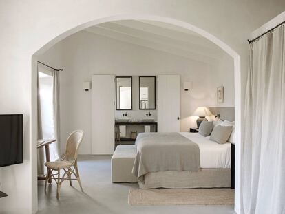 Habitación del hotel Finca Serena, en Mallorca.