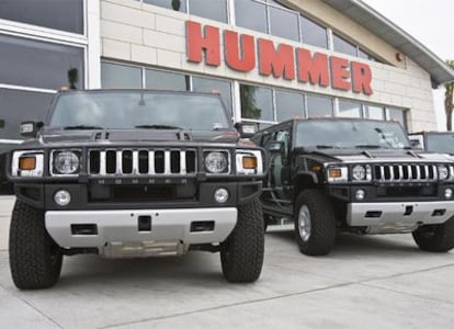 Un concesionario de Hummer en la localidad californiana de Tustin.