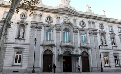 Fachada del Tribunal Supremo, en Madrid.