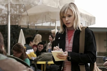 Kristen Bell, como Veronica Mars en la primera temporada de la serie.