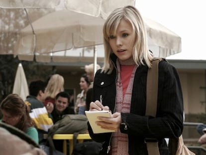 Kristen Bell, como Veronica Mars en la primera temporada de la serie.