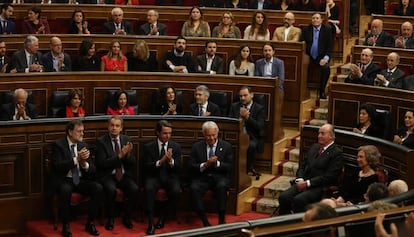 Celebració dels 40 anys de la Constitució al Congrés el passat 6 de desembre.