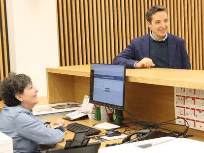 El catedrático Juan Manuel Corchado, el 11 de abril, al presentar la única candidatura a rector de la Universidad de Salamanca.