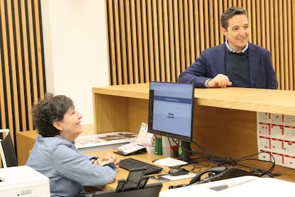 El catedrático Juan Manuel Corchado, el 11 de abril, al presentar la única candidatura a rector de la Universidad de Salamanca.