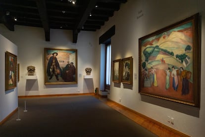 De Diego Rivera se pueden observar 148 obras. Frida Kahlo está representada por 26 de sus pinturas.