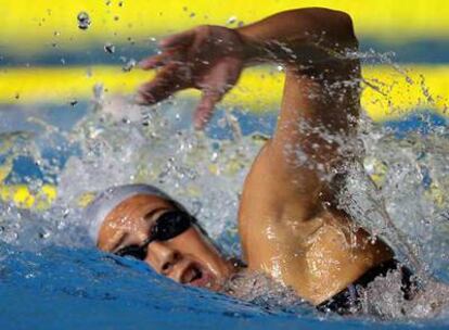 Erika Villaecija en una de las carreras del mundial.