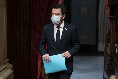 Pere Aragonès, vicepresidente del Govern, esta semana, en el Parlament.