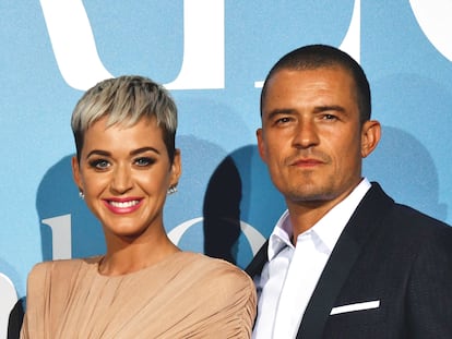 Los actores Katy Perry y Orlando Bloom.