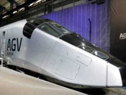 Locomotora de un tren de alta velocidad fabricado en La Rochelle (Francia). EFE/Archivo