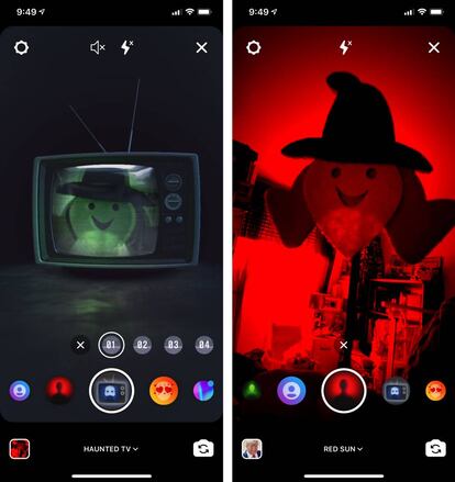 Filtros de Instagram para Halloween.