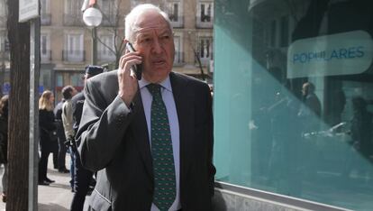 Jos&eacute; Manuel Garc&iacute;a-Margallo, ministro de Exteriores, en febrero.