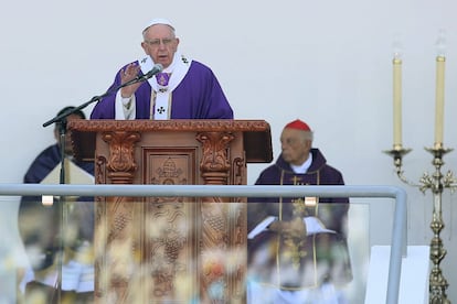 El Papa, en el estadio Venustiano Carranza. 