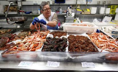 Mercado de la Plaza de Lugo en A Coruña.