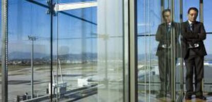 El director del aeropuerto de Málaga-Costa del Sol, el de mayor tráfico de Andalucía, Salvador Merino, durante una entrevista con Efe.