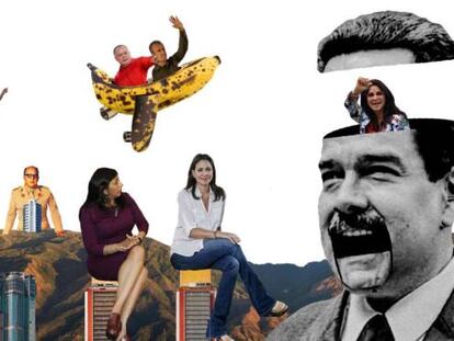Collage de la revista 'El Chigüire bipolar'.