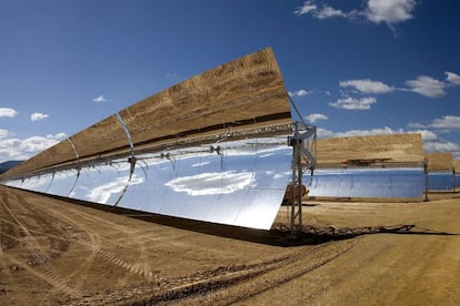 Planta de energa termosolar en Puertiollano (Ciudad Real), una de las dos de la comunidad, junto a la de Olmedilla de Alarcn (Cuenca). La castellano-manchega es la comunidad con ms potencia elctrica generada con solar fotovoltaica.