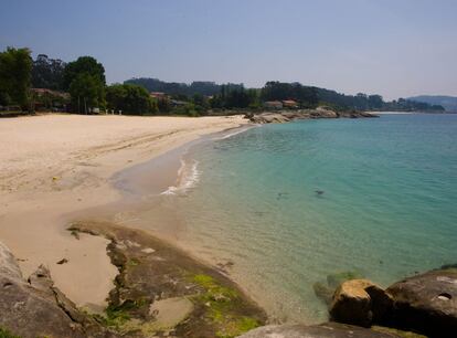 Playa de Menduiña, en Pontevedra (Galicia).